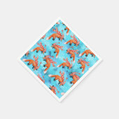 Jumping Fox Paper Napkin Serviette (Ecke)
