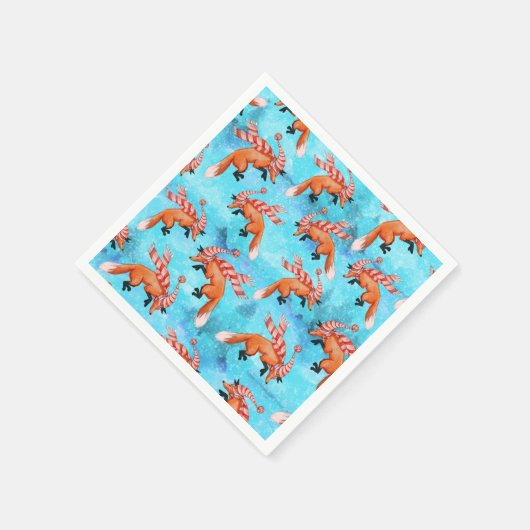 Jumping Fox Paper Napkin Serviette (Ecke)