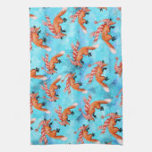Jumping Fox Tee Handtuch (Vertikal)