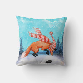 Jumping Fox Throw Kissen