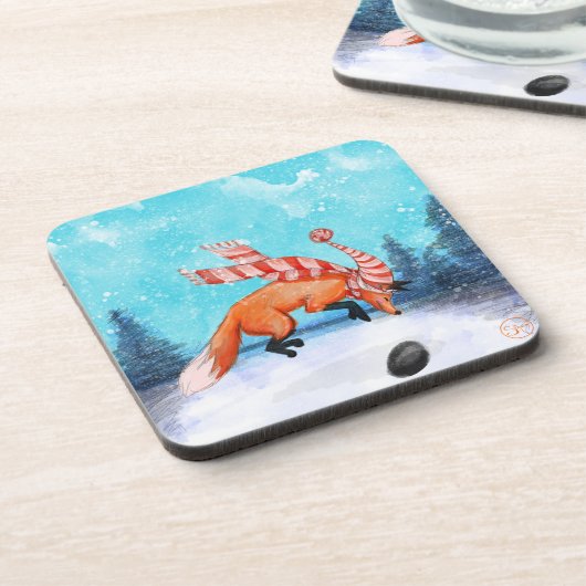 Jumping Fox Untersetzer Set (Linke Seite)