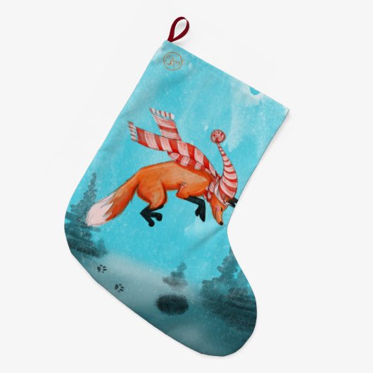 Jumping Fox Weihnachts-Strumpf Großer Weihnachtsstrumpf (Vorderansicht (hängend))