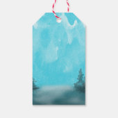 Jumping Fox Wintergeschenktag Geschenkanhänger (Rückseite)