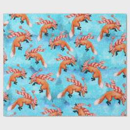 Jumping Fox Wrapping Paper Geschenkpapier