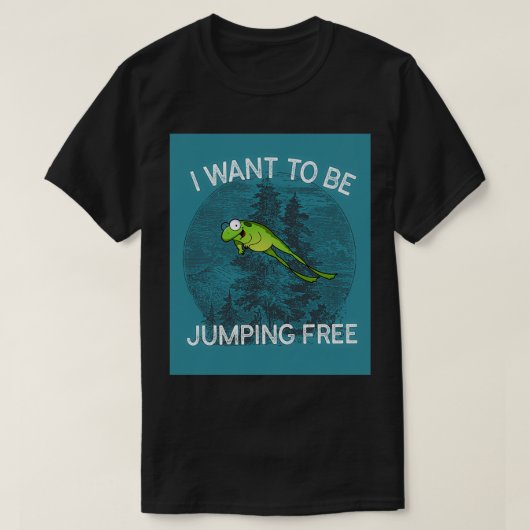Jumping Frog Jumping Frog von Calaveras Landkreis T-Shirt (Design vorne)