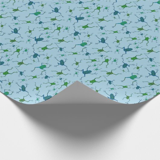 Jumping Frogs Dinner Napkin Geschenkpapier (Ecke)
