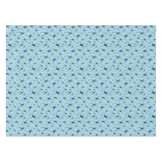 Jumping Frogs Tischdecke (Vorderseite (Horizontal))