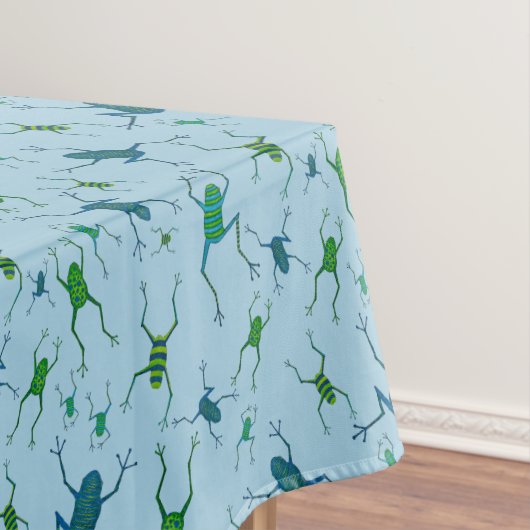Jumping Frogs Tischdecke (Beispiel)