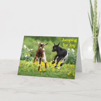 **JUMPING FÜR JOY AM 10. GEBURTSTAG** KARTE