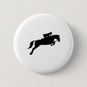 Jumping Galloping Running Pferd Button (Vorderseite)