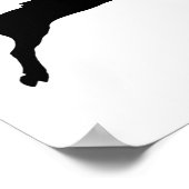 Jumping Galloping Running Pferd Poster (Ecke)