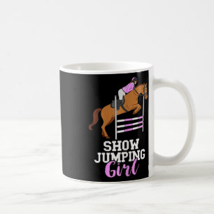 Jumping Girl Horseback Reitsport Reithors anzeigen Kaffeetasse