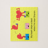Jumping Heart in Love: Yellow Puzzle (Vertikal)