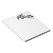Jumping Horse Gray Note Pad anzeigen Notizblock (angewinkelt)