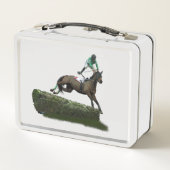 Jumping Horse Jockey in Green Lunch Box (Rückseite)