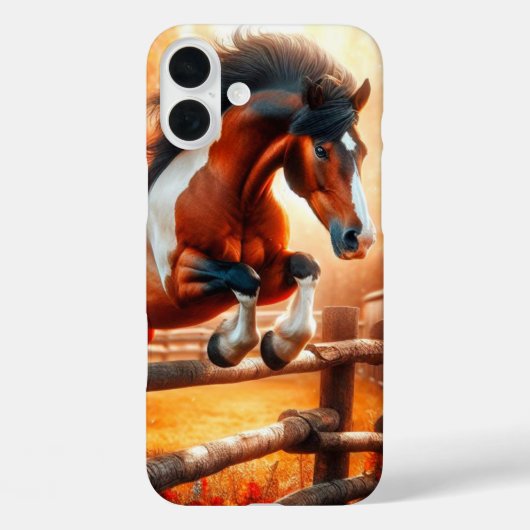 Jumping Horse Phone Case (Rückseite)