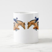 Jumping Horse Reittiere Tasse anzeigen (Vorderseite)