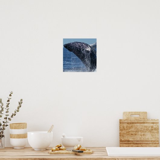 Jumping Humpback Whale Poster (Küche)