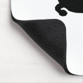 Jumping Hund Silhouette Mousepad (Ecke)