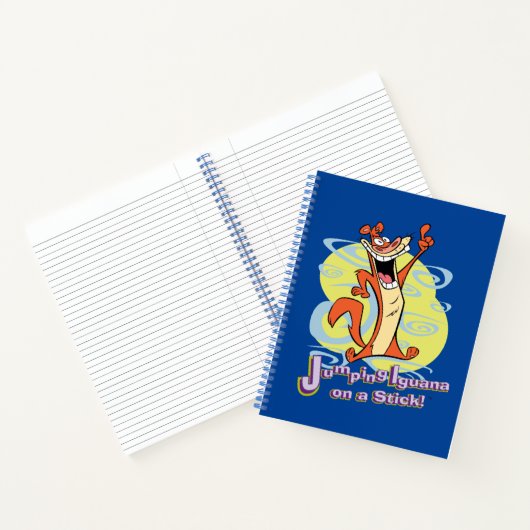Jumping Igauna auf einem Stick!™ Notizblock (Innenseite)