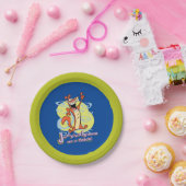 Jumping Igauna auf einem Stick!™ Pappteller (Party)