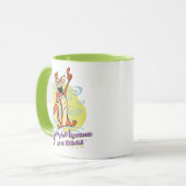 Jumping Igauna on a Stick!™ Tasse (Vorderseite Links)