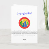 Jumping Jack Flash Grußkarte Karte (Rückseite)