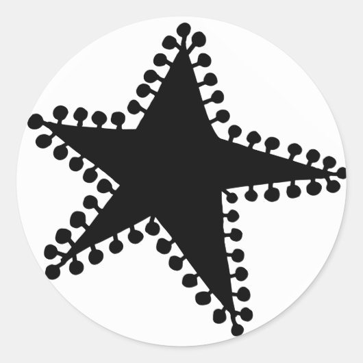 Jumping-Jack Runder Aufkleber (Vorderseite)