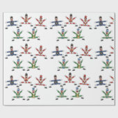 jumping jack toys art illustrations geschenkpapier (Flach)