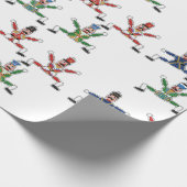 jumping jack toys art illustrations geschenkpapier (Ecke)