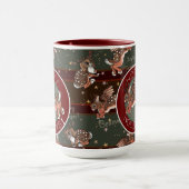 Jumping Jackalope Hoppy Holidays Tasse (Zentrum)