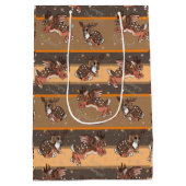 Jumping Jackalope Mittlere Geschenktüte (Rückseite)