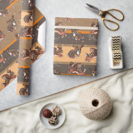 Jumping Jackalope Weihnachts Wrapping Papa Geschenkpapier