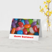 Jumping Jelly Beans Karte (Gelbe Blume)