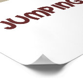 Jumping Jesus auf einem Pogo-Stick Poster (Ecke)