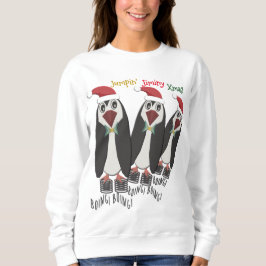Jumping Jiminy Christmas - Funny Penguins Sweatshirt