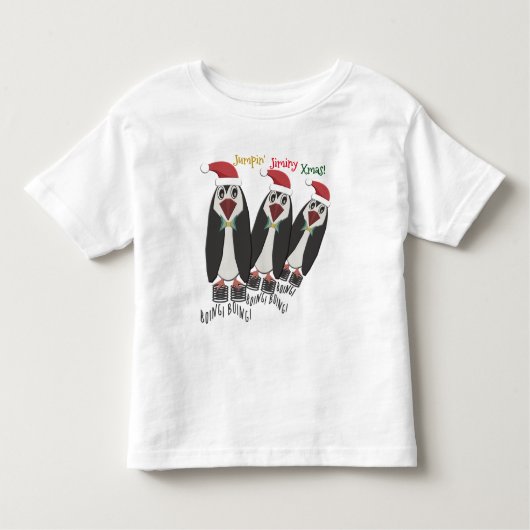 Jumping Jiminy Christmas - Kid Size - Funny Pingui Kleinkind T-shirt (Vorderseite)