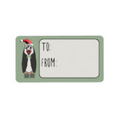 Jumping Jiminy Christmas To From Adressaufkleber (Vorne)