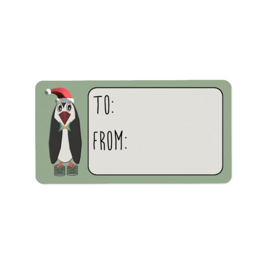 Jumping Jiminy Christmas To From Adressaufkleber (Vorne)