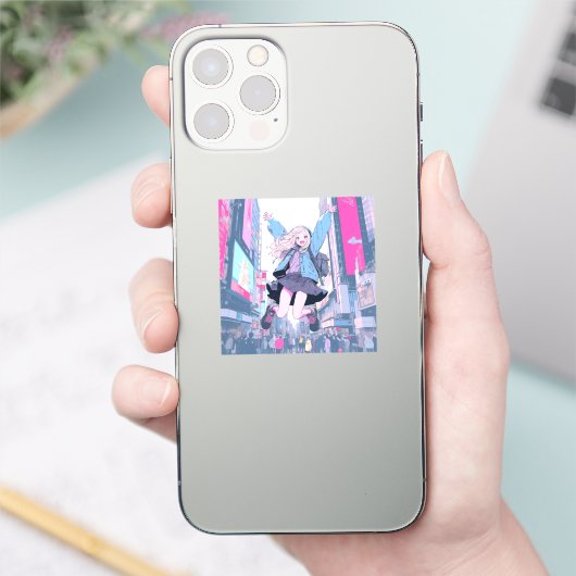 Jumping JK シール｜寿司娘 Seal GenerativeAI Aufkleber (Telefon)