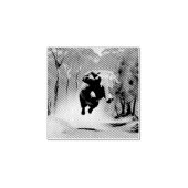 "Jumping Joy: The Animated Elephants' Leap" Gummistempel (Prägung)