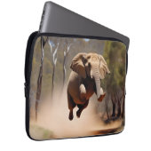 "Jumping Joy: The Animated Elephants' Leap" Laptopschutzhülle (Vorne Rechts)