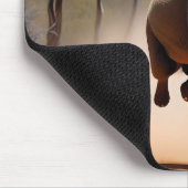 "Jumping Joy: The Animated Elephants' Leap" Mousepad (Ecke)