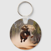"Jumping Joy: The Animated Elephants' Leap" Schlüsselanhänger (Rückseite)