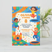 Jumping Jubilee Birthday Bash Extravaganza Einladung (Stehend Vorderseite)