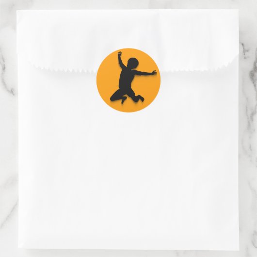 Jumping Kid Sticker (Tasche)