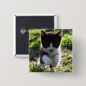 Jumping Kitty Button (Vorne & Hinten)