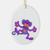 Jumping Monkey Keramik Ornament (Rechts)