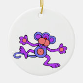 Jumping Monkey Keramik Ornament (Vorne)