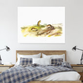 Jumping Mouse, oder Meadow Jumping Mouse, von Audu Leinwanddruck (Insitu (Schlafzimmer))